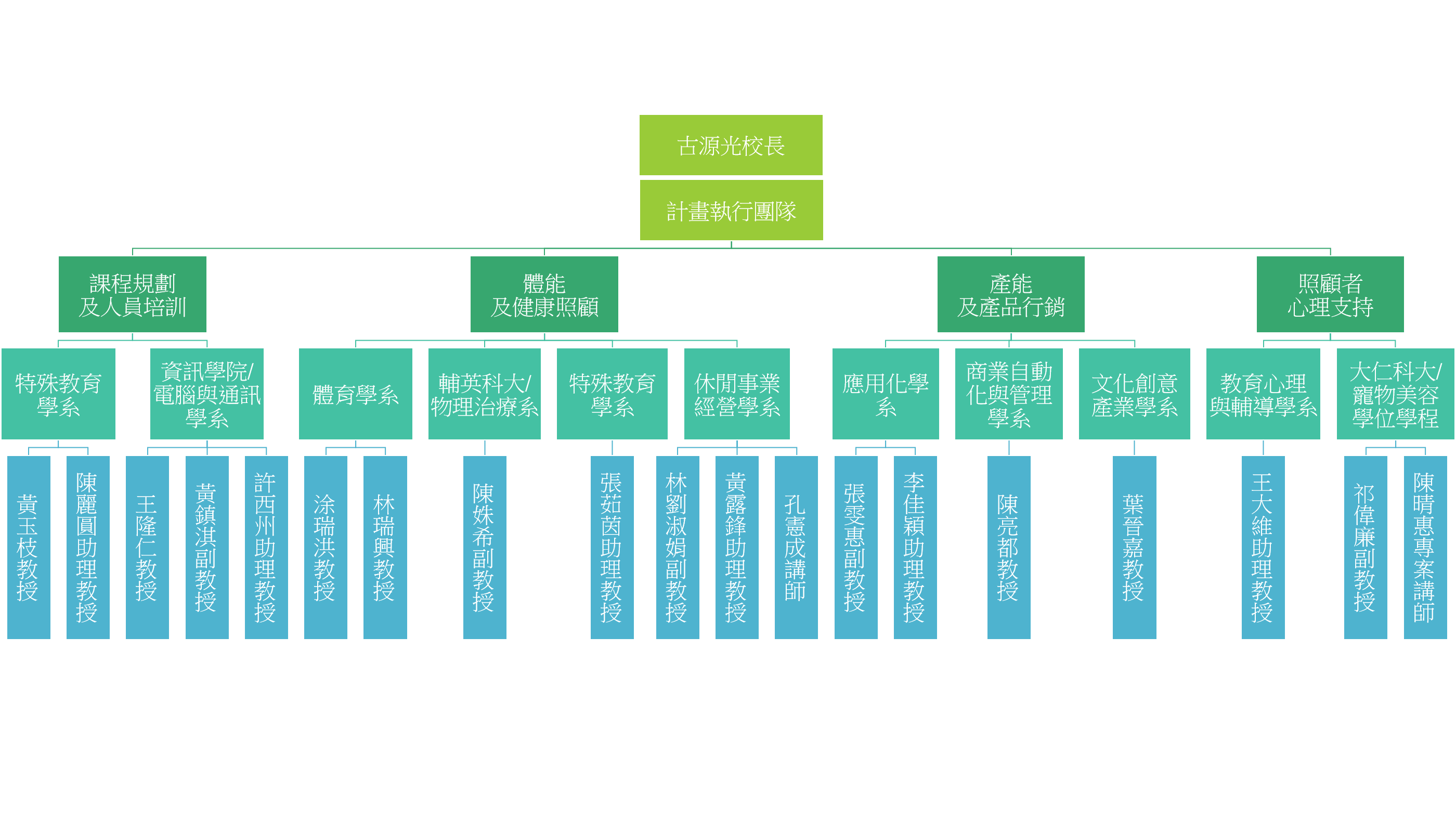 計畫團隊組織架構圖